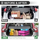 Motoforti Car Trunk Retractable Cargo Cover for Kia Sorento 2011-2013 Rear Trunk Parcel Shelf Luggage Security Shield Shade, Canvas Gloss Black