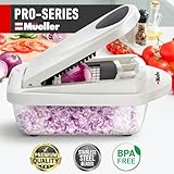 Mueller Pro-Series 10-in-1, 8 Blade Vegetable Chopper, Onion Mincer, Cutter, Dicer, Egg Slicer with Container, French Fry Cutter Potatoe Slicer, Home Essentials & Kitchen Gadgets, Salad Chopper