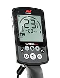 MINELAB Equinox 600 Multi-Frequency Waterproof Metal Detector for Adults with 11” Double-D Smart Coil & Wire Headphones (Option for 3 Single Frequencies, 3 Detect Modes)