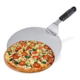 Pizza Peel,Pizza Peel 16 Inch,Pizza Spatula,Pizza Paddle,Stainless Steel Pizza Peel Round Shovel Transfer Tray Kitchen Restaurant Baking Tool Hot