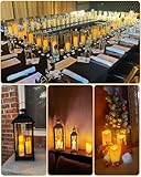 Enido 12 Pc LED Candles Flickering Flameless Candles with Remote & Timer for Romantic Ambiance, Home Decor Mood Lighting Cozy Fall Decor Battery Operated Candles, Outdoor Waterproof