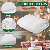 3 Pack 3 x 8 Ft Fake Snow Blanket, Thickened Christmas Faux Snow Sheet Artificial Snow Roll for Crafts Christmas Birthday Gifts Village Display Photo Prop