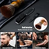 SALONSILK 12PCS Hair Cutting Comb Set, Professional Barber Combs for Hair Stylist, Premium Grade Barber Brush Neck Duster, Fading Comb Barber Clipper Comb