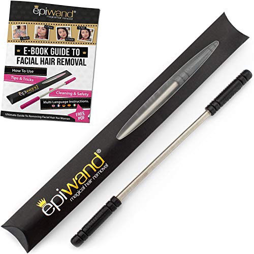 Epiwand Facial Hair Remover Spring Threading Tool - Our Women’s Facial Epilator Coil Removes Peach Fuzz, Chin, Cheek, Neck, Mustache and Upper Lip Hair Quickly - How to Use Instructions in Box