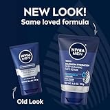 NIVEA MEN Maximum Hydration Deep Cleaning Face Scrub With Aloe Vera, 3 Pack of 4.4 Oz Tubes