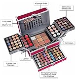 UNIFULL 132 Color All- In- One Makeup For Women Full Kit,Professional Makeup Kit,Makeup Gift Set for Women &Girls,Include eyeshadow/lipstick/concealer/Lip Gloss/Eyeliner/Mascara/Makeup Brushes(Pink)