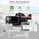 CarPlay Screen for Car/Android Auto Screen Wireless Wired, Portable Android System 9 Inch QLED Touchscreen 1280x720p, 2GB/32GB ChatGPT AI Multimedia Car Play, Fast Boot (P909SD1M-S2)