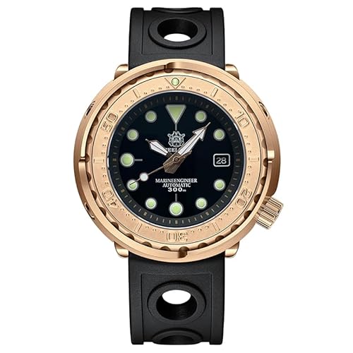 ACHARD AMOY Mens Diver Watches 47.5mm Bronze Tuna Automatic Mechanical Wristwatch Diving 30ATM C3 Luminous Sapphire Mirror NH35 (Diver Watch 3)