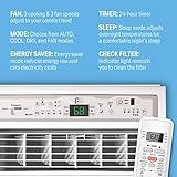 Perfect Aire 10,000 Slider Air Conditioner Window A/C-Casement, 10000 BTU, Gray