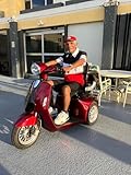 Heavy Duty 3 Wheel Mobility Scooters for Seniors & Adults 500lbs Capacity - Electric Powered Wheelchair Device - 800W All Terrain Fast Mobility Scooter for Outdoor w/Long Range Battery Romote Key