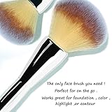 Foundation Brush,Daubigny Large Powder Brush Flat Arched Premium Durable Kabuki Makeup Brush Perfect For Blending Liquid,Cream and Flawless Powder,Buffing, Blending,Concealer …