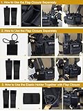 OneTigris Chest Rig, MOLLE Chest Rigs Tactical Chest Rig Dangler Pouch Utility Admin Pouch IFAK Medical Organizer EDC for Outdoor Hunting Shooting Hiking