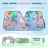 Hello Kitty Car Windshield Sun Shade - Officially Licensed Sanrio Cute Car Accessories for Women - Hello Kitty Car Accessories Sunshade for Car Windshield - Summer Sunshield for Car Window Shades