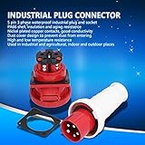 5 Pin 3 Phase Plug Connector Waterproof Plug Socket Electrical Connector Industrial Plug Socket 380V to 415V