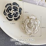 Goldaw 2 Pieces Flower Brooch Pin Petal Elegant Exquisite Art Brooch for Women Wedding Banquet Party Brooch Simple Pin