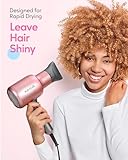 Wavytalk Ionic Hair Dryer Blow Dryer with Diffuser Concentrator Nozzles Comb and Brush Negative Ions with Ceramic Technology as Salon Light and Quiet 1875W for All Hair Types