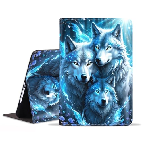 BWOOLL for iPad Mini 5/Mini 4 Case, iPad Mini 1/2/3 Case, Slim Lightweight PU Leather Stand Cover with Auto Wake/Sleep for iPad Mini 5th/4th Generation 7.9 Inch, Wolf Pack