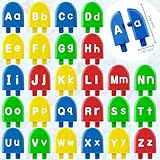 Alphabet Learning Toys Ice Cream ABC Letter Matching Toy Preschool Educational Montessori Toy Smart Color Sorting Kids Christmas Gift for Boys Girls Age 2 3 4 5+