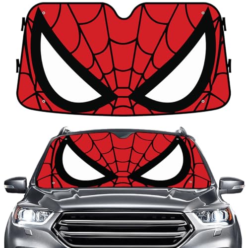 GENANY Hero Movie Character Windshield Sun Shade for Car SUV Truck (55x30 Inches), Sun Shade Windshield, Shades for Front Windows, Sunshade for Car Windshield, Protector Blocks UV