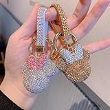 Handmade Crystal Keychain for Women, Bling Key Accessories Purse Backpack Handbag Car Charms