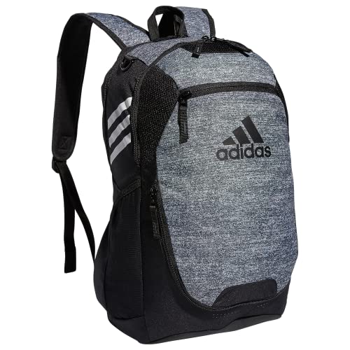 adidas Stadium Team Sports Backpack for Men and Women (36l) Durable Athletic Laptop Bag, Jersey Onix Grey/3.0, One Size