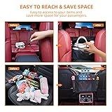 WLLWOO Car Net Pocket Handbag Holder Between Seats Back Storage Organizer Purse Holder for Console Front Seat Storage Barrier