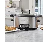 Cuisinart MSC-600 3-In-1 Cook Central 6-Quart Multi-Cooker: Slow Cooker, Brown/Saute, Steamer, Silver