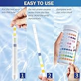 Wutest 9-Way Aquarium Test Strips - 150 Aquarium Water Test Kit Fish Tank Test Kit Quick & Accurate Testing Iron Copper Nitrate Nitrite Chlorine Total Hardness Total Alkalinity Carbonate pH