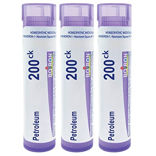 Boiron Petroleum 200ck Homeopathic Medicine for chapped or Cracked fingertips - Pack of 3 (240 Pellets)