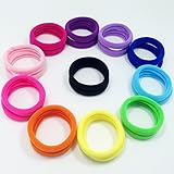 J-MEE Seamless Hair Bands, 100PCS Hair Ties Ponytail Holders Headband Scrunchies for Thick Hair No Crease Damage (Mix Colors)