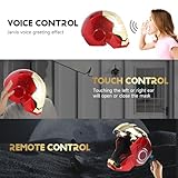 YONTYEQ Iron Hero MK 5 1:1 Wearable Helmet - Voice, Touch, and Remote Control with LED Eyes, Realistic Sound Effects, Perfect for Cosplay, Display, and Collectible Figures for Man and Teen,Gold