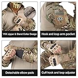 IDOGEAR OUTDOOR G3 Combat Uniform Tactical Camo Clothing With Knee Pad & Elbow Pads Military BDU Pants And Shirts Set(camo,Large)