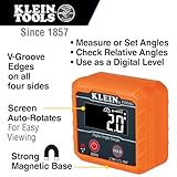 Klein Tools 935DAG Digital Electronic Level and Angle Gauge, Measures 0 - 90 and 0 - 180 Degree Ranges, Measures and Sets Angles