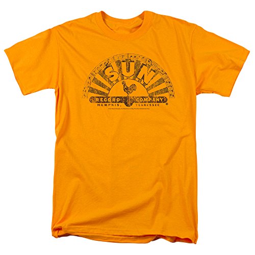 Popfunk Sun Records Company T-Shirt & Stickers - XX-Large - Gold