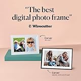 Aura Carver 10.1" WiFi Digital Picture Frame | The Best Digital Frame for Gifting | Send Photos from Your Phone | Quick, Easy Setup in Aura App | Free Unlimited Storage | (Clay with White Mat)