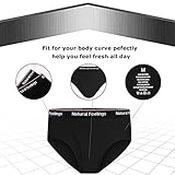 Natural Feelings Mens Briefs Underwear Mens Cotton Classics Briefs Full Rise Mens Underwear Briefs Pack