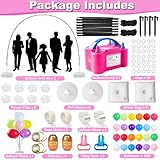 Balloon Arch Kit with Balloon Pump, 9Ft Tall & 10Ft Wide Adjustable Balloon Arch Stand Kit with Electric Pump, Balloons and Accessories for Party Birthday Wedding Decoration