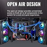 Cooler Master MasterFrame 700 Customizable Open-Air Frame ATX Case, Panoramic Tempered Glass, Premium Variable Friction Hinges, Built-In VESA Mount, Test Bench Mode (MCF-MF700-KGNN-S00)