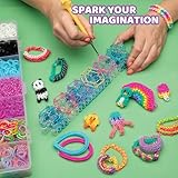 Rainbow Loom® MEGA Combo Set, Features 7000+ Colorful Rubber Bands, 2 Step-by-Step Bracelet Instructions, Organizer Case, Great Gift for Kids 7+ to Promote Fine Motor Skills (Packaging May Vary)