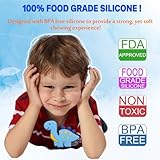 Chew Necklaces for Sensory Kids, 6 Pack Fox and Dinosaur Silicone Chewing Necklace for Boys and Girls with Autism, ADHD, SPD, Sensory Chewy Toys for Autistic Children Reduce Anxiety Fidgeting