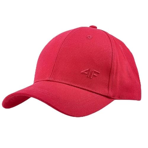 4F Unisex Gorra de Béisbol U271 Baseball Cap, Red, L/XL, red, L-XL