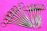 12 PC Mosquito HEMOSTAT Forceps 5" Curved/Straight Stainless (CYNAMED)