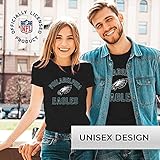 Team Fan Apparel NFL Adult Gameday T-Shirt - Cotton Blend - Tagless - Semi-Fitted - Unleash Your Team Spirit During Game Day (Philadelphia Eagles - Black, Medium)