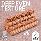 Byllstore Clay Texture Rollers | 10-Pack | 5 in x 0.65 in | Premium Pottery Tools