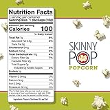 SkinnyPop Original Popcorn, Individual Snack Size Bags, Skinny Pop, Healthy Popcorn Snacks, Gluten Free, 0.65 Ounce (Pack of 30)