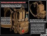 CLTAC Small Tactical Backpack MOLLE Hydration Pack Outdoor Water Bladder Carrier Pack for Vest with IFAK Med Pouch and 1.5L Bladder