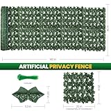 Artificial Ivy Privacy Fence Screen,140X40 in Privacy Fence Panels Balcony Privacy Screen Faux Ivy Hedge Vine Leaf Greenery Backdrop Privacy Screen Outdoor for Patio,Balcony, Garden, Backyard