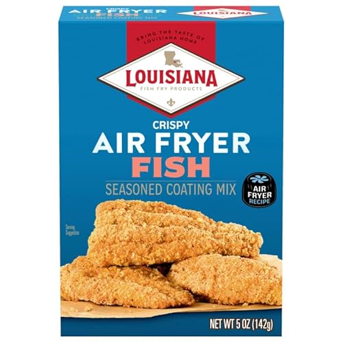 Louisiana Fish Fry, Air Fry Fish Coating Mix, 5 oz (Pack of 6)