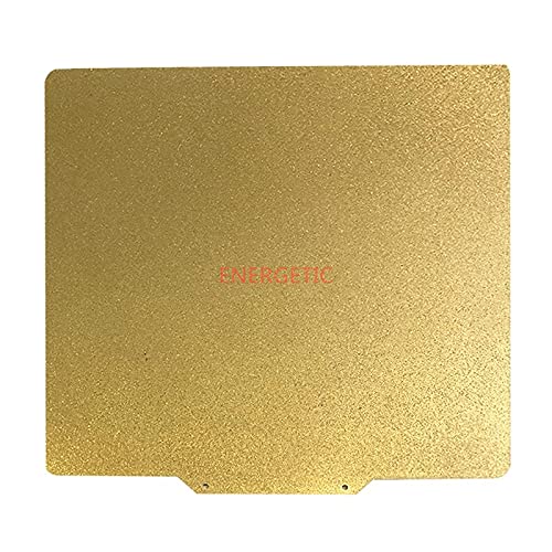 Lysee 3D Printer Parts & Accessories - Energetic Flex Plate 254x254mm Double-Sided Textured/Smooth PEI Pre-Applied Spring Steel Sheet BuildPlate for Robo R1 3D Printer - (Size: 310x310mm)
