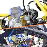 HOLATO PZ19 Carburetor Carb Air Filter Throttle Handle Grips Cable for 50cc 70cc 90cc 110cc 125cc Tao Tao GK110 Baja SSR Apollo Coolster Chinese Four Wheeler ATV Go Kart CRF50 XL70 Dirt Pit Bike Blue